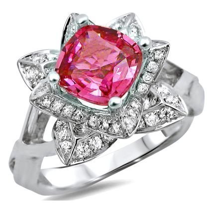 Pink Sapphire Engagement Rings