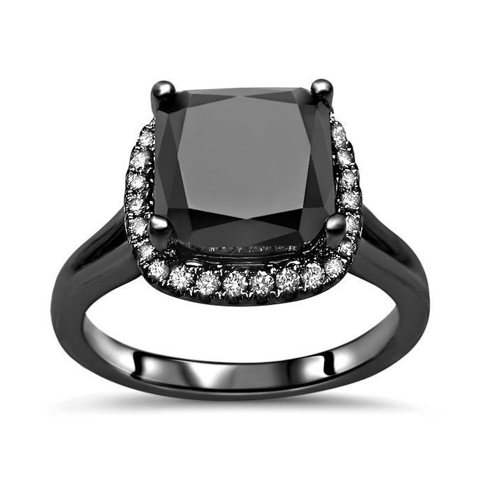 Natural Diamond Cushion Cut Black Diamonds, For Jewelry, Size: 11.70 X 7.90  MM at Rs 6500/carat in Surat