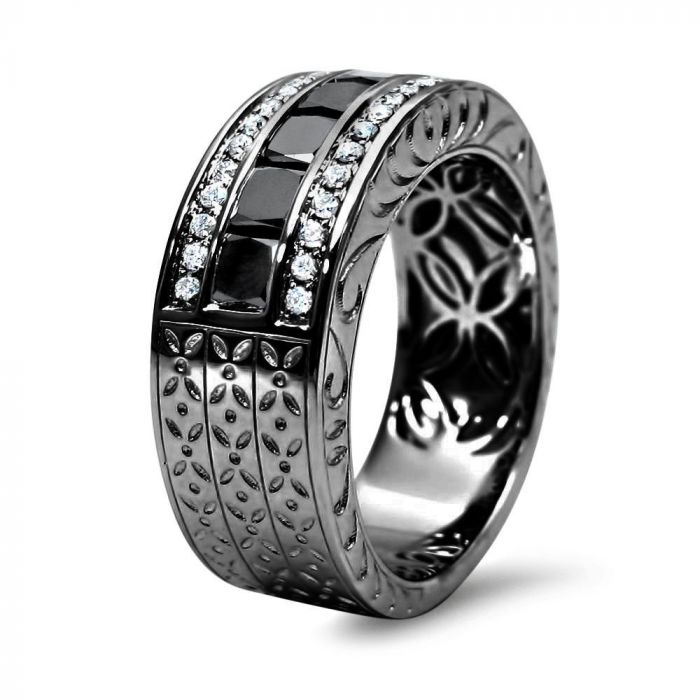 Tungsten Carbide Grey Carbon Fiber Ring Mens Engagement Wedding Band Silver  NEW | eBay