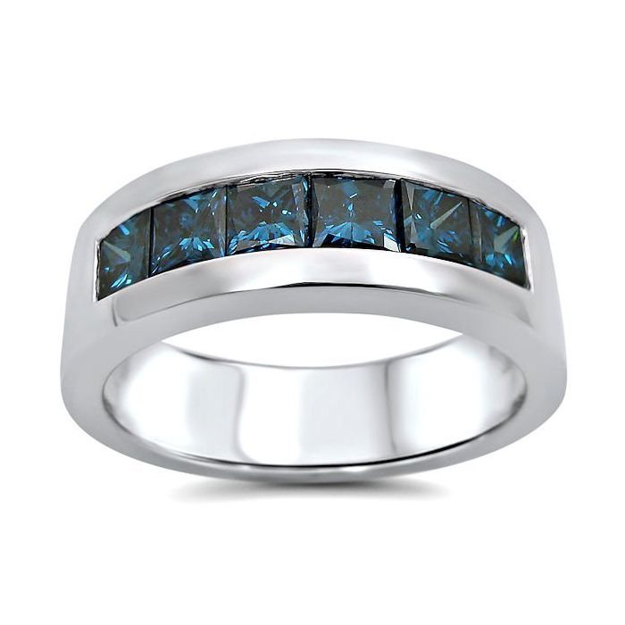 Men's Princess Cut Diamond Ring