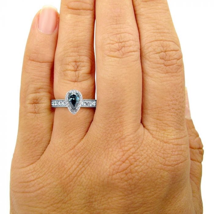 1.25 carat pear shaped diamond sale