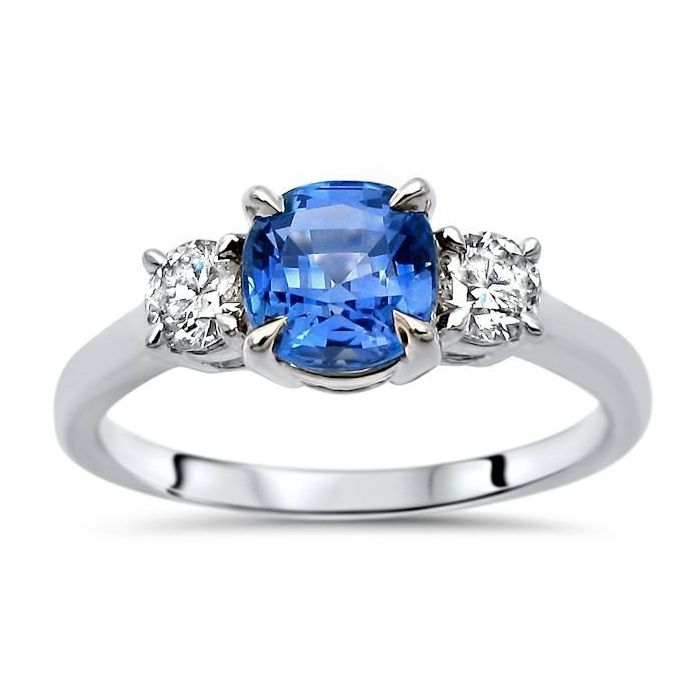 Claudette - Sapphire Engagement Ring - Starry Night