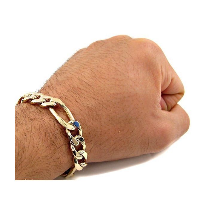 9 inch mens gold bracelets discount
