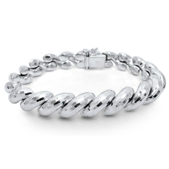 San marco bracelet white on sale gold