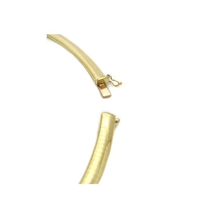14k gold omega necklace 6mm top