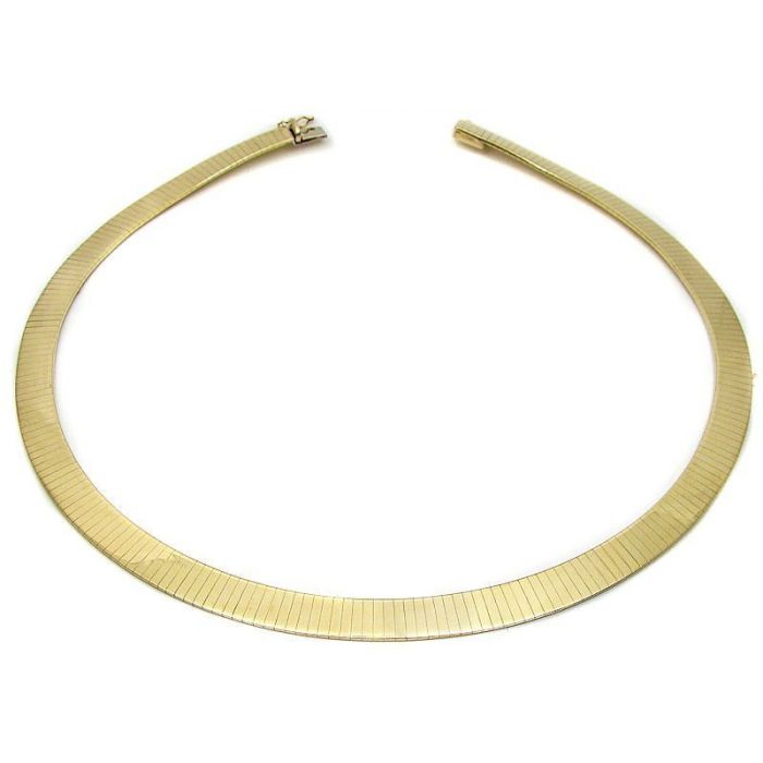 14k Gold Necklace Inch 8mm / Front Jewelers