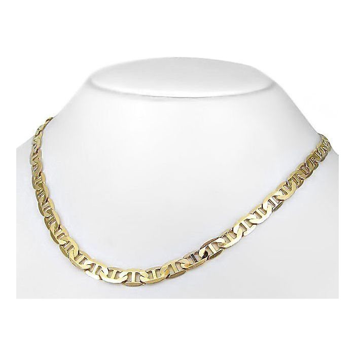 Men s 30 Inch 14k Yellow Gold Mariner Link Chain Necklace Front Jewelers