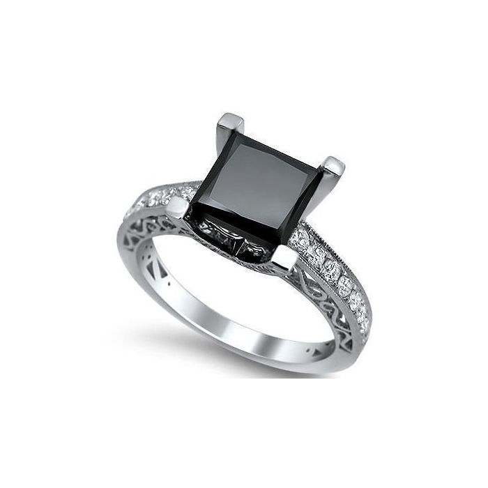 Noori black diamond clearance engagement rings