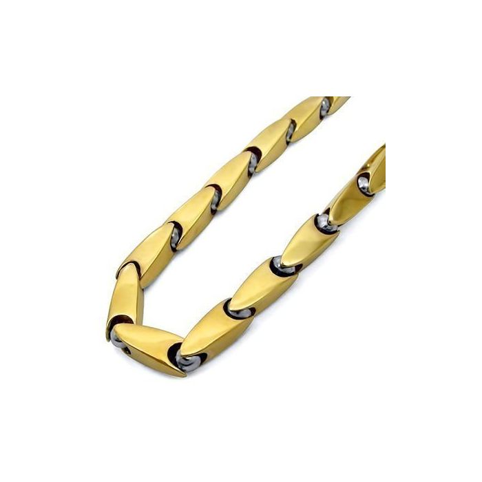 Men s 26 Inch 10k Yellow Gold Fancy Link Curb Chain Necklace