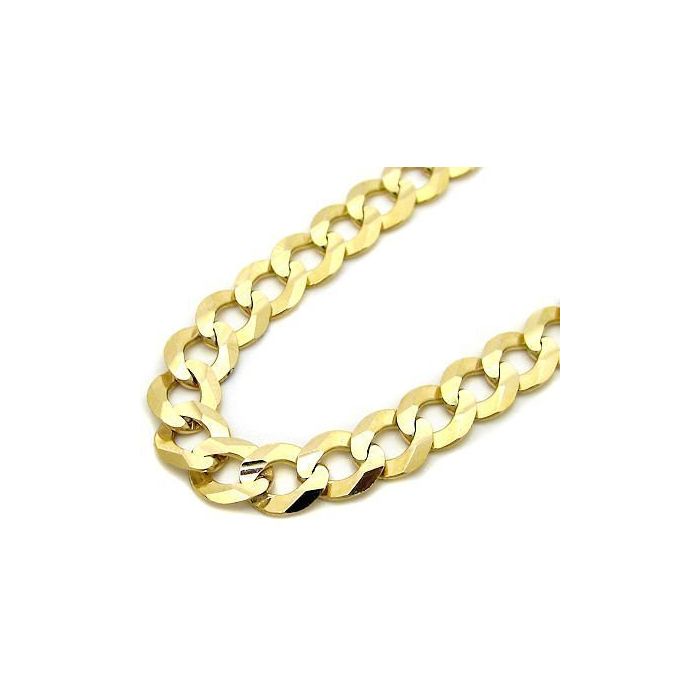 Mens 22 inch gold curb chain on sale