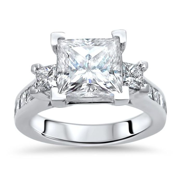 3 Diamond engagement ring