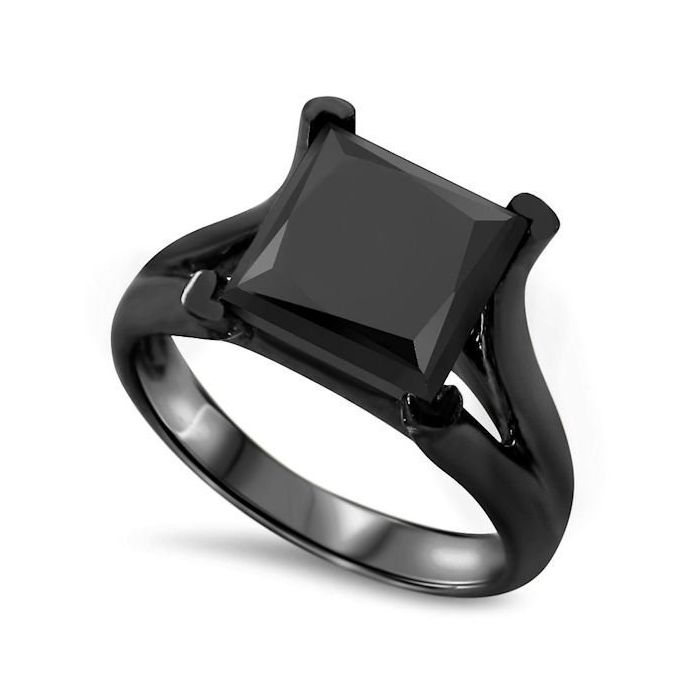 ★SENTIMENTS★ NO.456 [BLACK] RING Abyss Ring Matte Black - Black - Akitsune Premium Jewelry