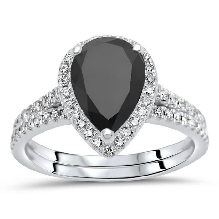 Pear diamond 2025 bridal set