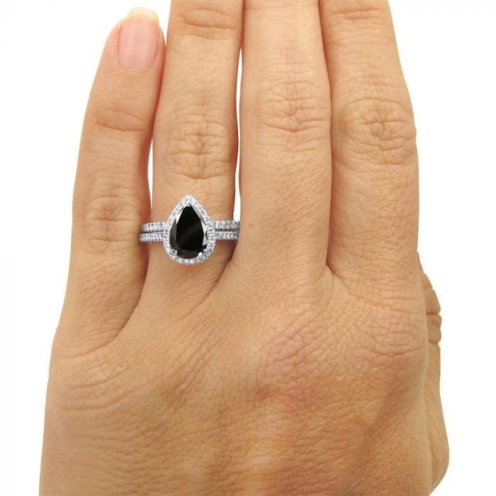 Silver Diamante Point Ring 7 Pack