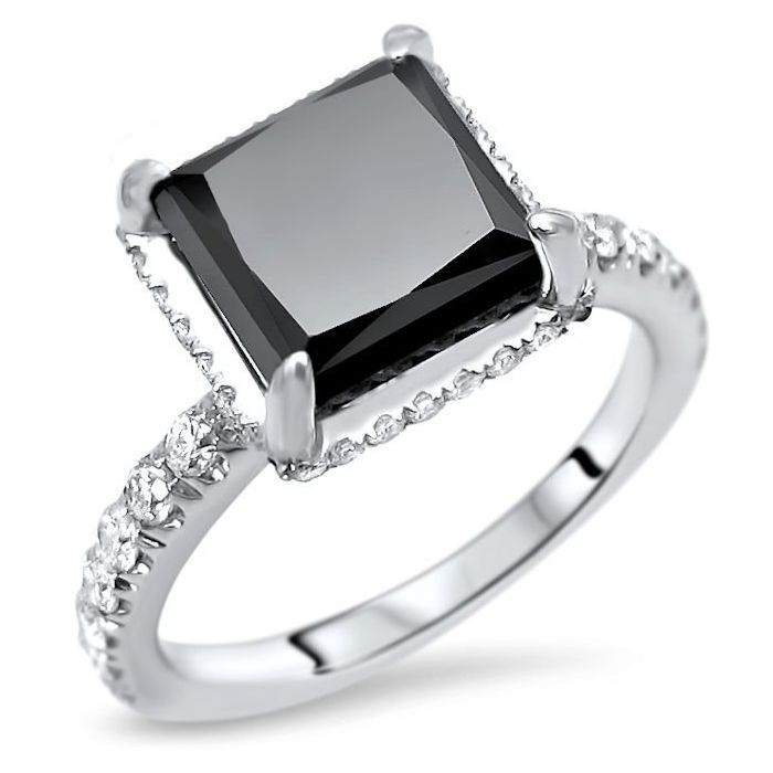 3.25 Ct Princess Diamond Solitaire Engagement Ring Wedding set Yellow Gold ov 