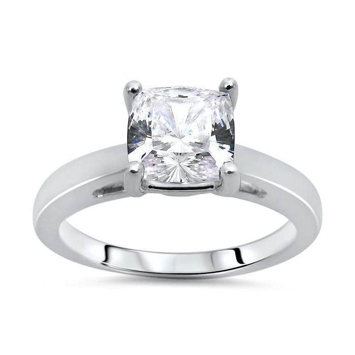 Diamond x Ring 14K White Gold / 6.5