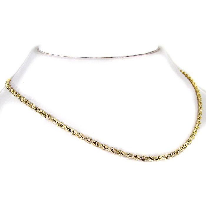 Men s 16 Inch 14k Yellow Gold Rope Chain