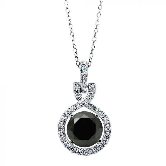 Black and white pendant necklace deals