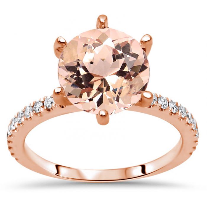 Amber rose gold ring top