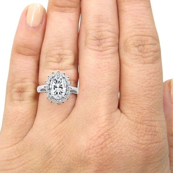 10x8 discount oval moissanite