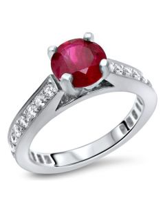 Ruby & Diamond Engagement Rings