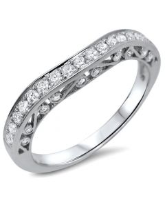 1.70ct Blue Princess Cut Diamond Engagement Ring 14k White Gold