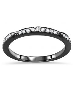 Black wedding band for her hot sale